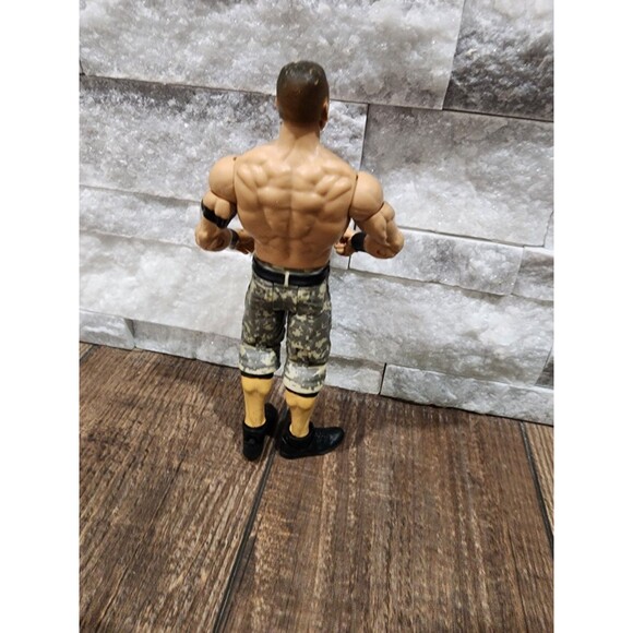 Mattel WWE 2011 John Cena Wrestling  Action Figure w/ Camo Shorts - Picture 3 of 4